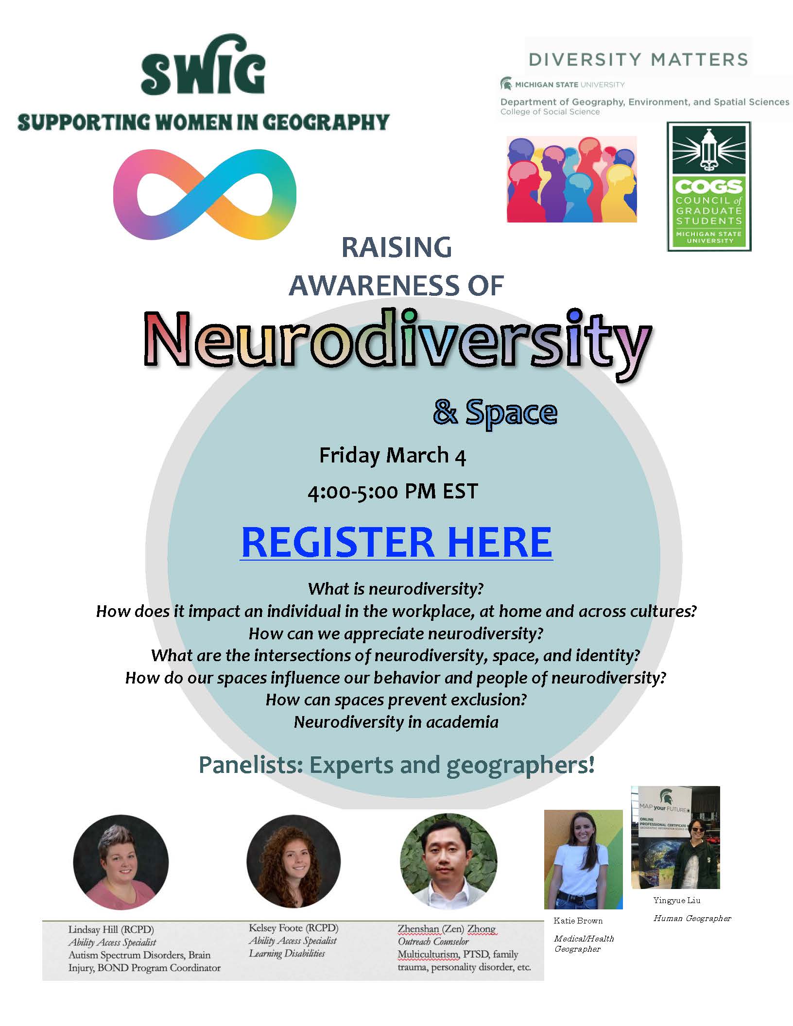 Neurodiversity Panel Flyer